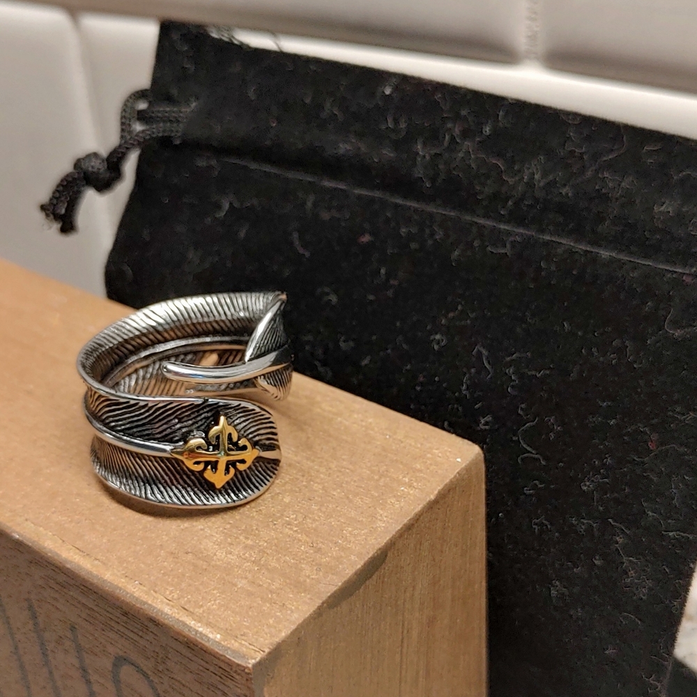 Chrome Hearts Cross Leaf Ring